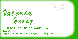 valeria heisz business card